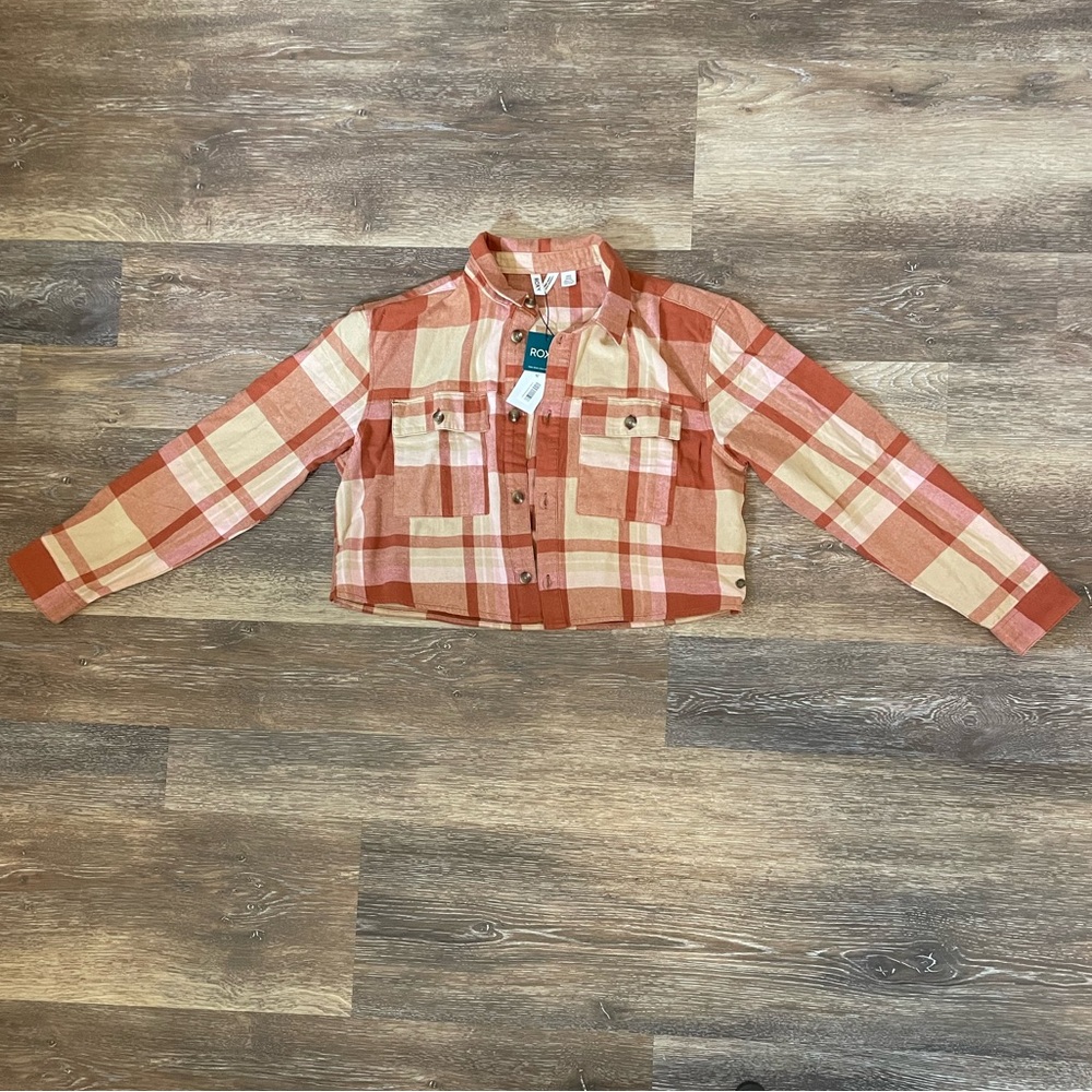 Roxy - Cropped Flannel - NWT